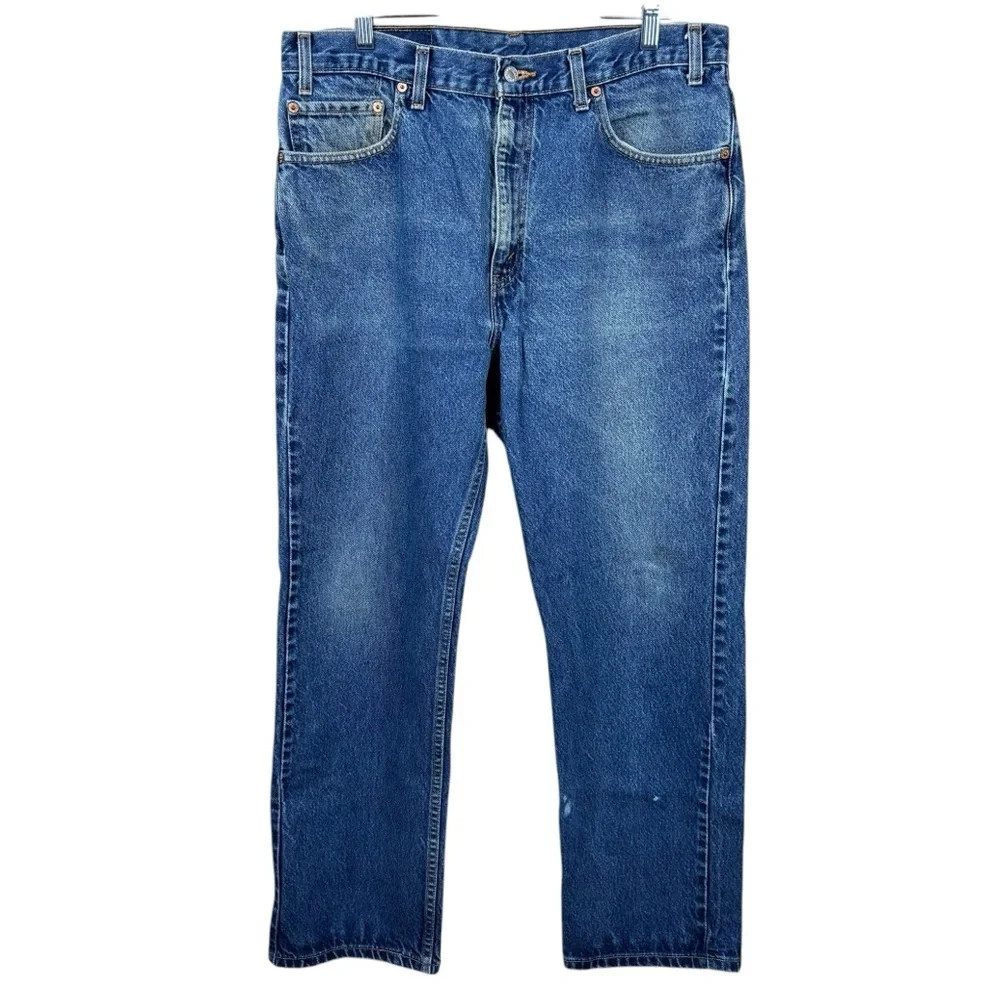 Levi's Y2K Vintage Relax Fit 505 Blue Jeans with Flaw 36X30